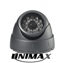 Camara Domo IR 20M 24LED VP 1/3"SONY 3.6MM LENS WH